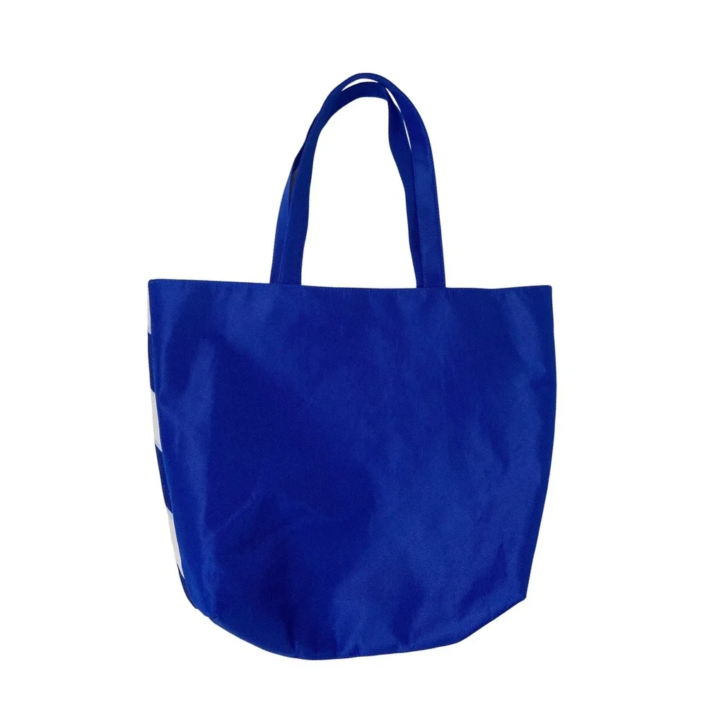 Lancôme Paris Blue White Striped Tote Bag Beach Travel‎ Shopper Graphic